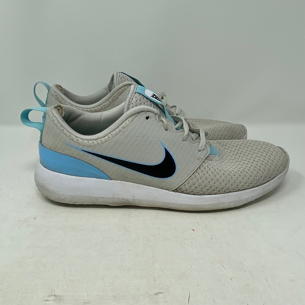 Nike Roshe G Golf Shoes Grey University Blue CD6065-005 Mens 10.5